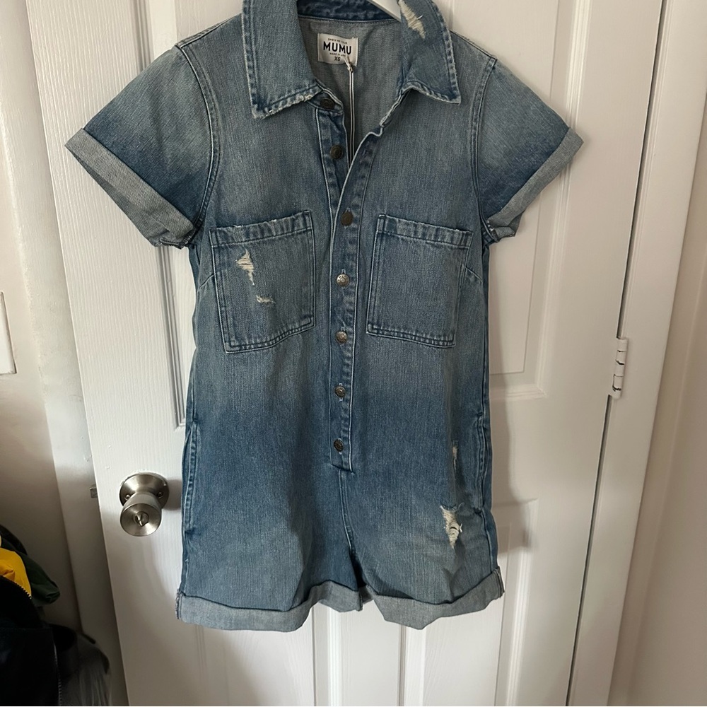 Denim Romper